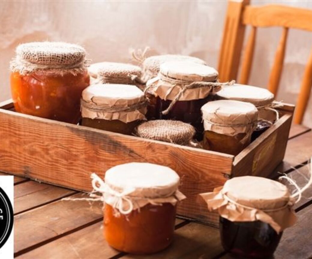 Galloway, Country jam jars in wooden box